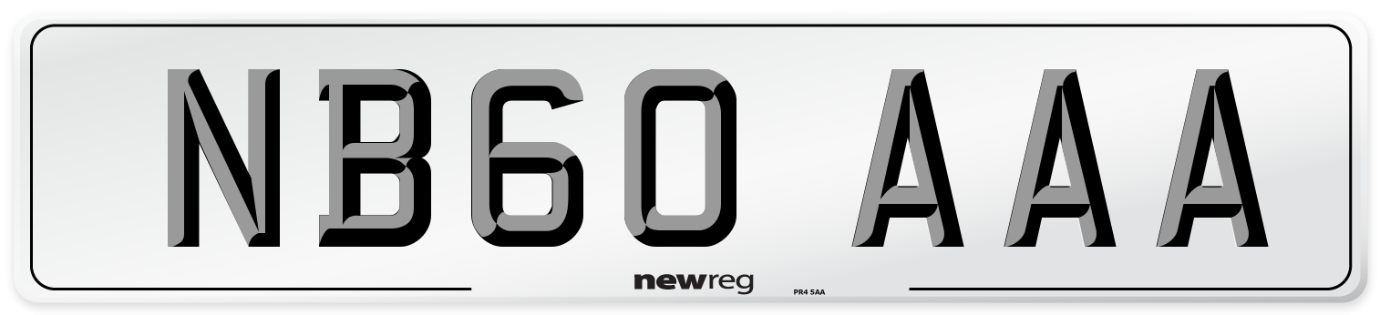 NB60 AAA Number Plate from New Reg